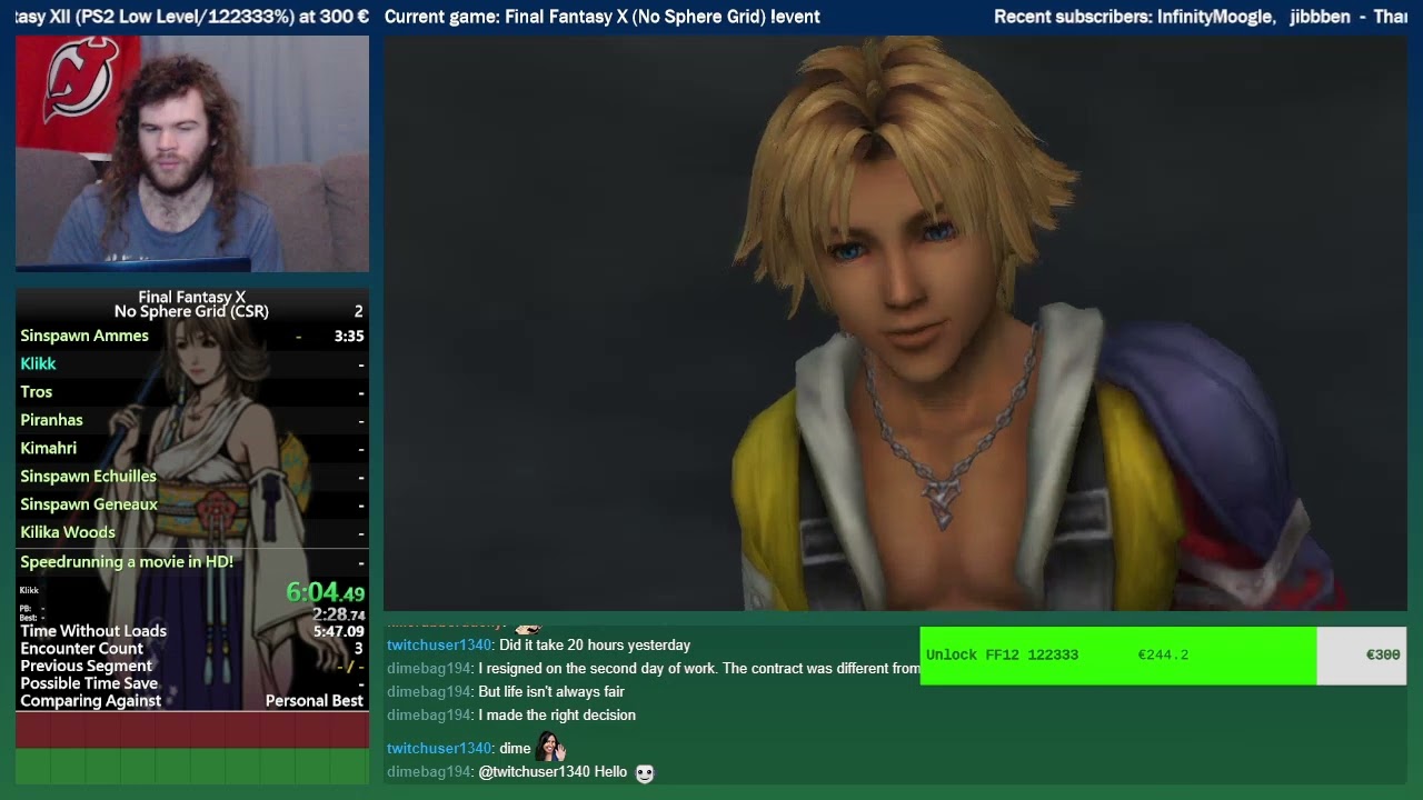 FFX No Sphere Grid Speedrun (CSR) 