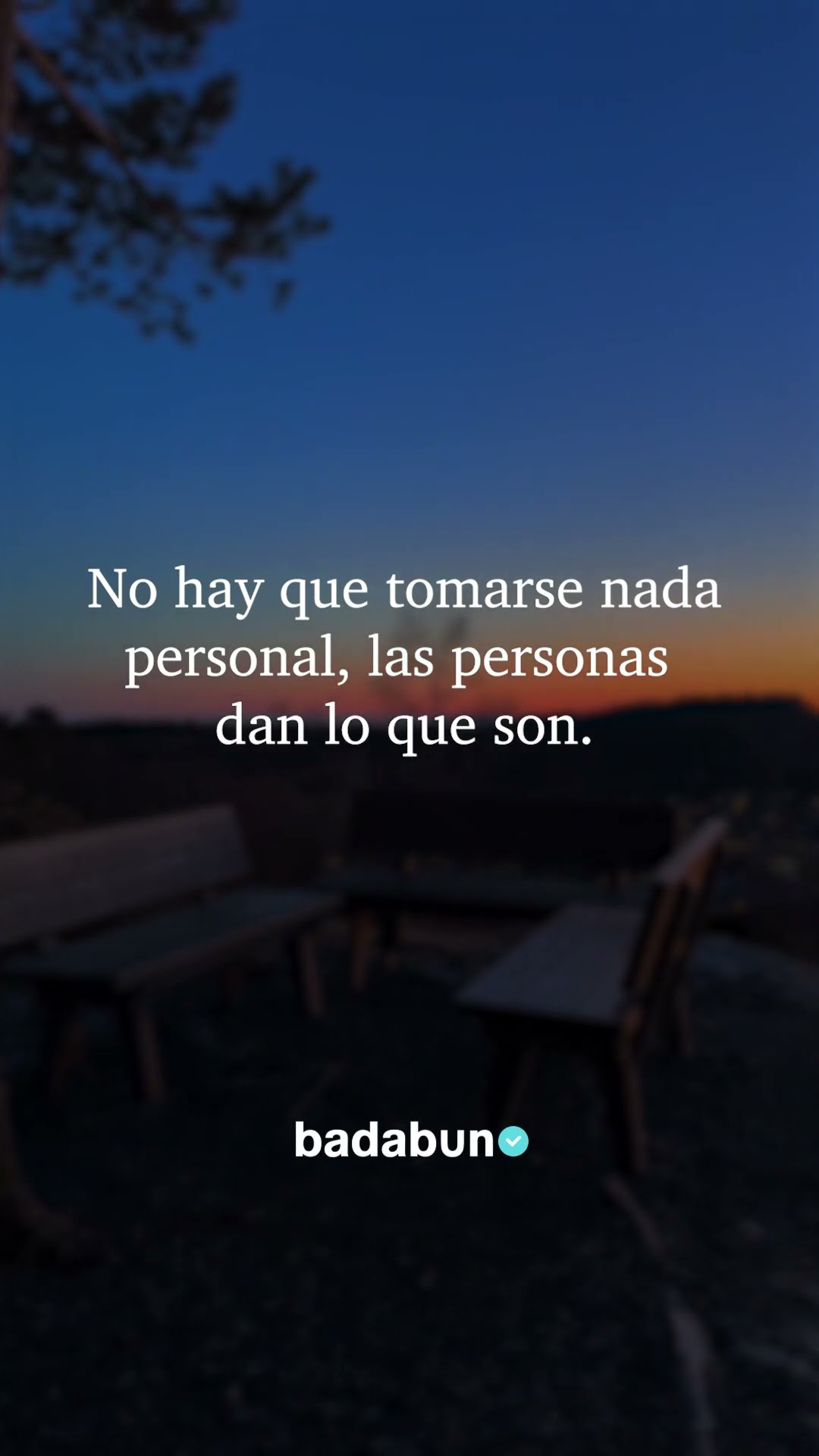 No hay que tomarse nada personal