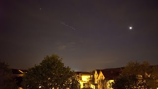 Starlink-Satelliten über Tübingen