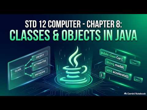 Class 12 Computer Chapter 8 | Classes and Objects in Java | GSEB English Medium