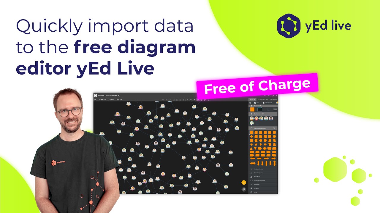 Loading graph data dynamically into yEd Live - YouTube