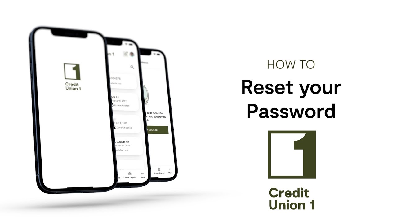 How to Reset your Password | Credit Union 1 Mobile App