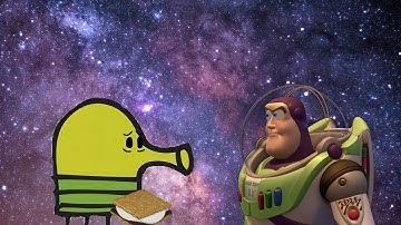 Doodler Plays Buzz Basic In Space And Saving The Planet | Buzz Is Mad For Taking His Schomes