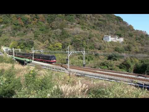 伊豆急2100系 リゾート21EX "黒船電車"(ロイヤルボックス連結） 伊豆大川駅入線