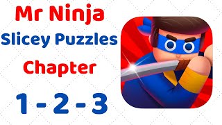 Mr Ninja - Slicey Puzzles Gameplay Chapter 1-2-3 Complete screenshot 4