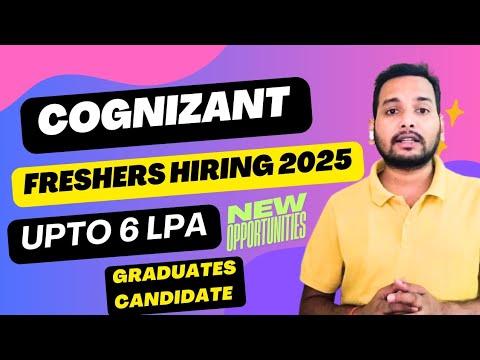 Cognizant Freshers Hiring 2025 | Official Hiring | Off Campus Hiring ...