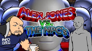 Alex Jones vs The NPC's - Game Playthrough No Miss PERFECT