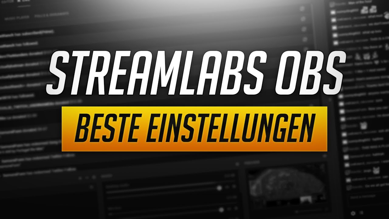 STREAMLABS OBS EINSTELLUNGEN (2020) Tutorial für die Einstellungen