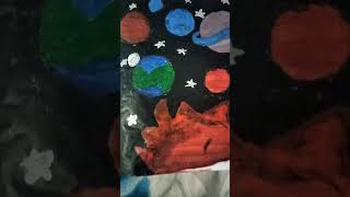 परीचा प्रोजेक्ट solar system स्वतः हाताने तयार केले आहे #creative #learning 🌌🌎🌕🪐☄️✨