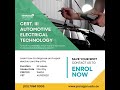 Certificate iii in automotive electrical technology at paragon polytechnic 