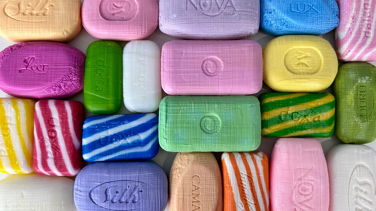 ASMR Cutting Soap Cubes #72 立方体石鹸のカット