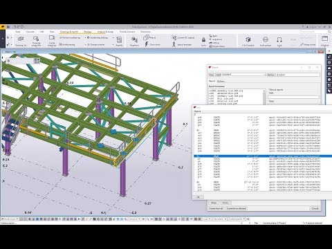 Types of Reports in Tekla Structures