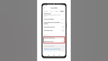 How to ON/OFF Autoclick (dwell timing) & Large mouse cursor #shorts #accessibility #settings