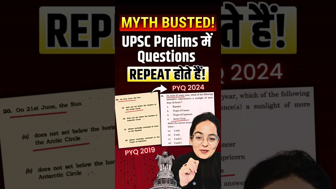 UPSC Prelims PYQs REPEAT 😱 Same Themes Again & Again! 
