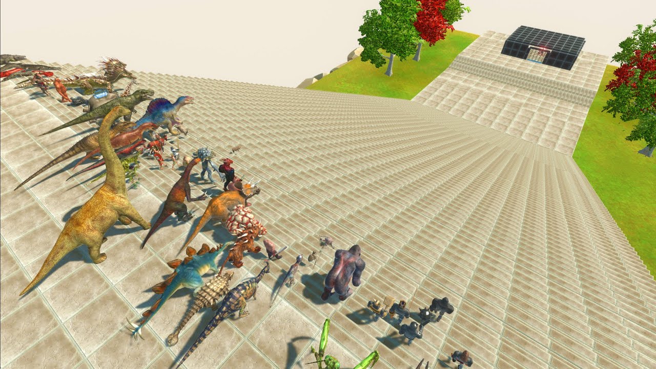 Deadly Stairs Tournament | Who Can Survive? - Animal Revolt Battle Simulator