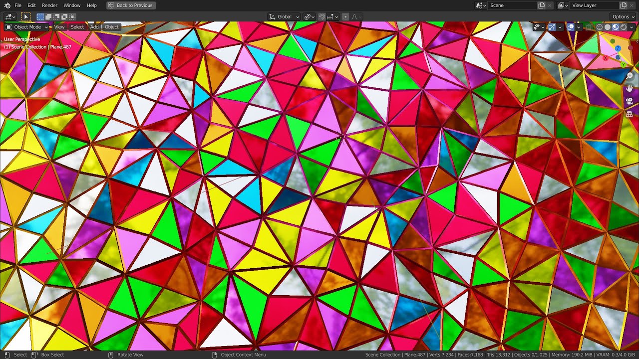 Blender Tutorial - Quad to tris, and random material - YouTube