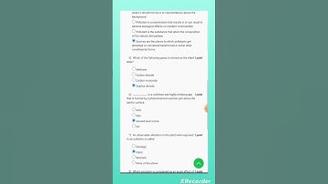 NPTEL-23 | Air Pollution And Control | Assignment Week 1