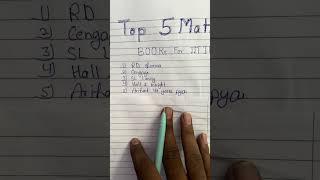 Top 5 Maths Books for IIT JEE Advanced