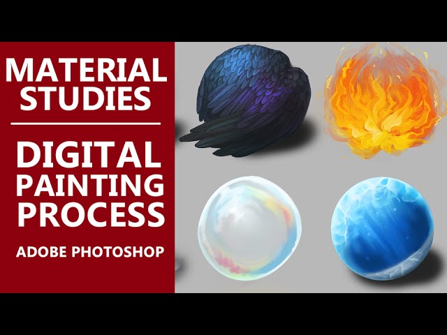 Material Studies Digital Painting In Adobe Photoshop Youtube