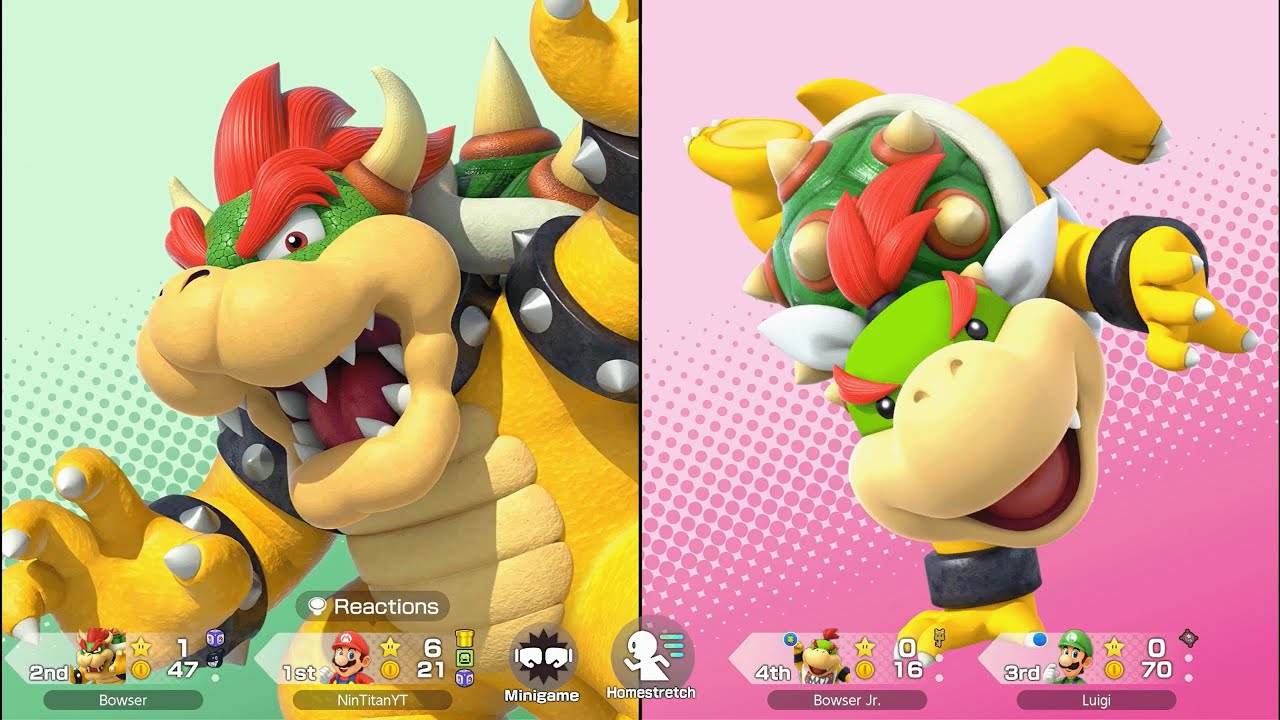 Super Mario Party Jamboree - Mario vs Luigi vs Bowser vs Bowser Jr. - King Bowser's Keep
