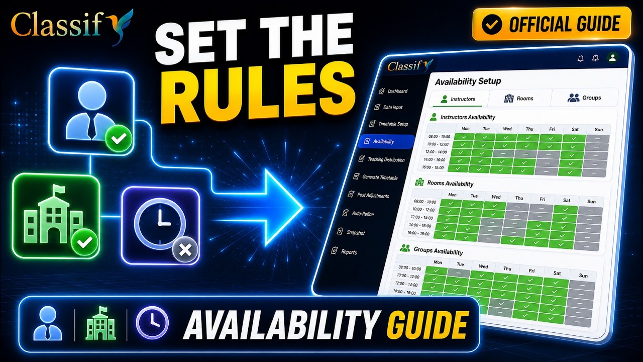 Full Classify Timetable Builder walkthrough