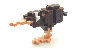 Plus-Plus Kiwi (Bird) Instructions