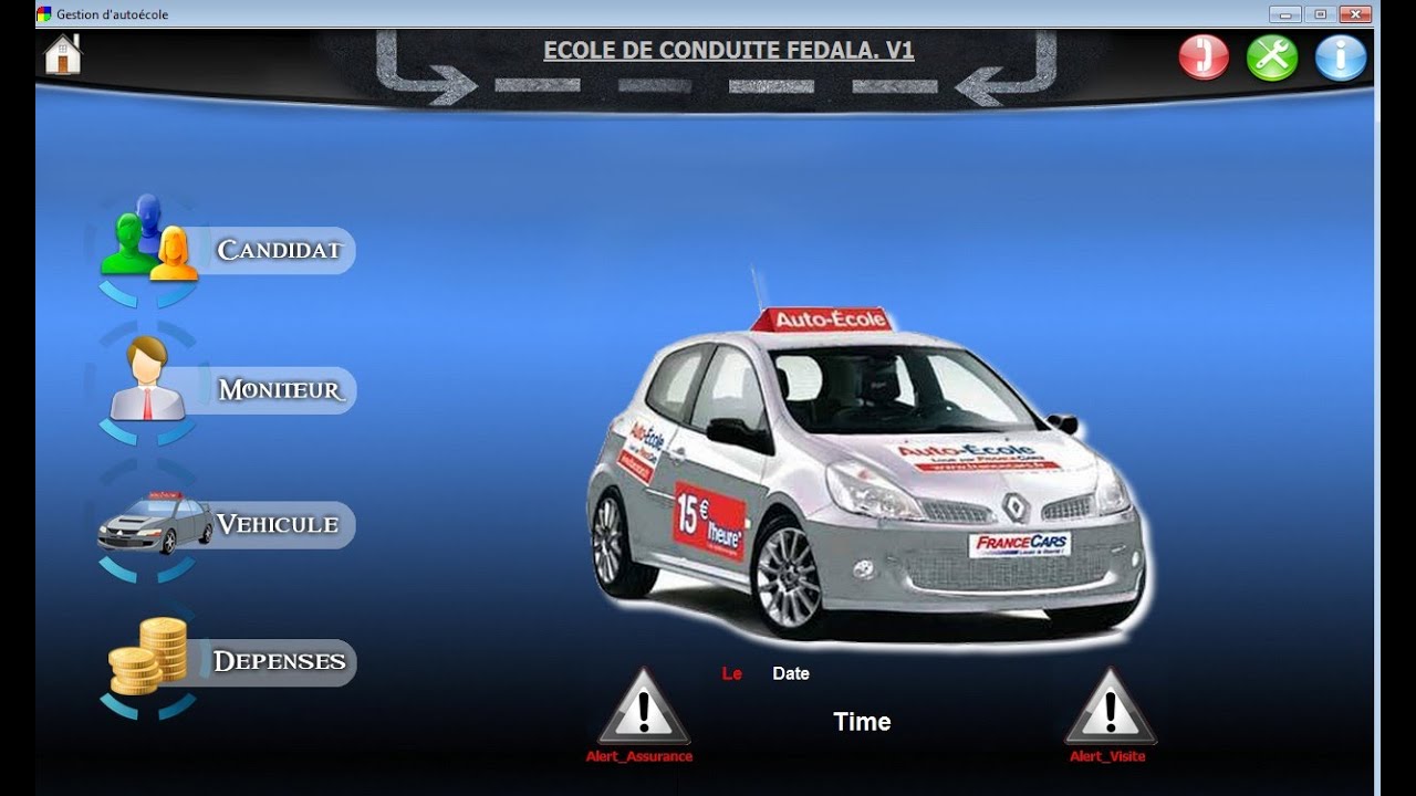 Gestion auto école (SniperAPP)  برنامج ادارة سيارات تعليم السياقة