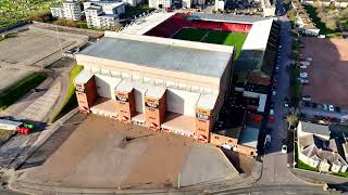 Pittodrie Stadium from the sky on a rare sunny day @aberdeenfc