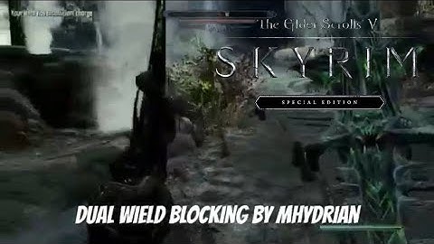 Skyrim SE Xbox One Mods|Dual Wield Blocking By Mhydrian