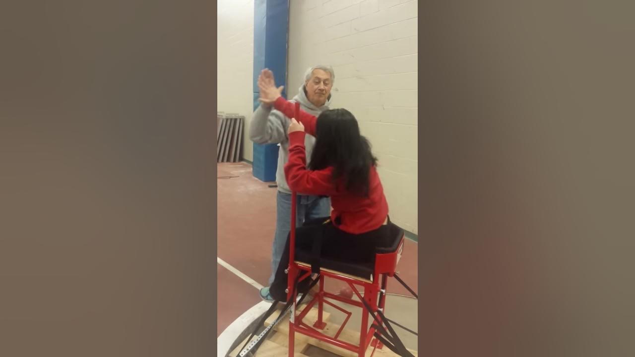 seated shot put stroke training YouTube