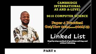 Part 24B CAIE 9618 43 Oct Nov 2024 LinkedList
