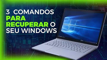Como RECUPERAR o Windows com Apenas 3 COMANDOS