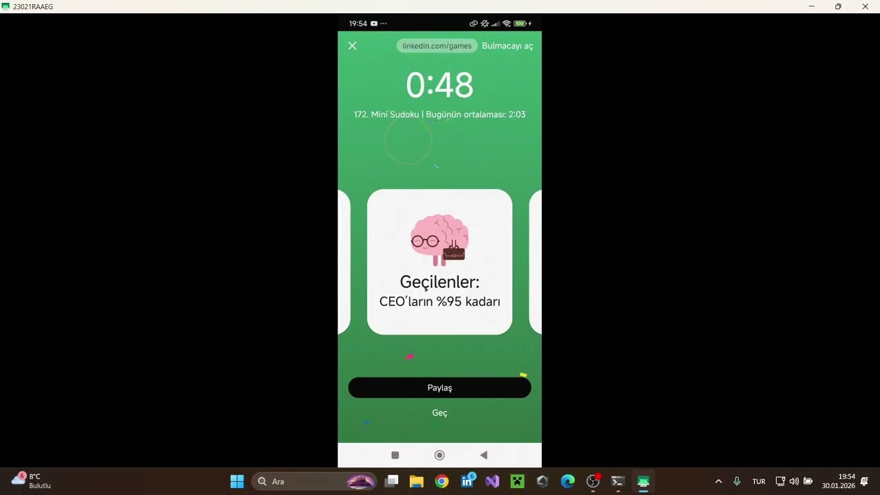 Daily Brain Workout: LinkedIn Games & Duolingo Series 🔥(30.01.2026)