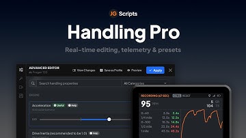 JG Handling Pro - FiveM Real-time Handling Editor w/ Presets & Telemetry!