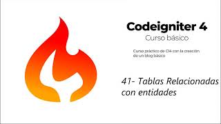 41-. Relacionar entidades - Página principal - Codeigniter 4