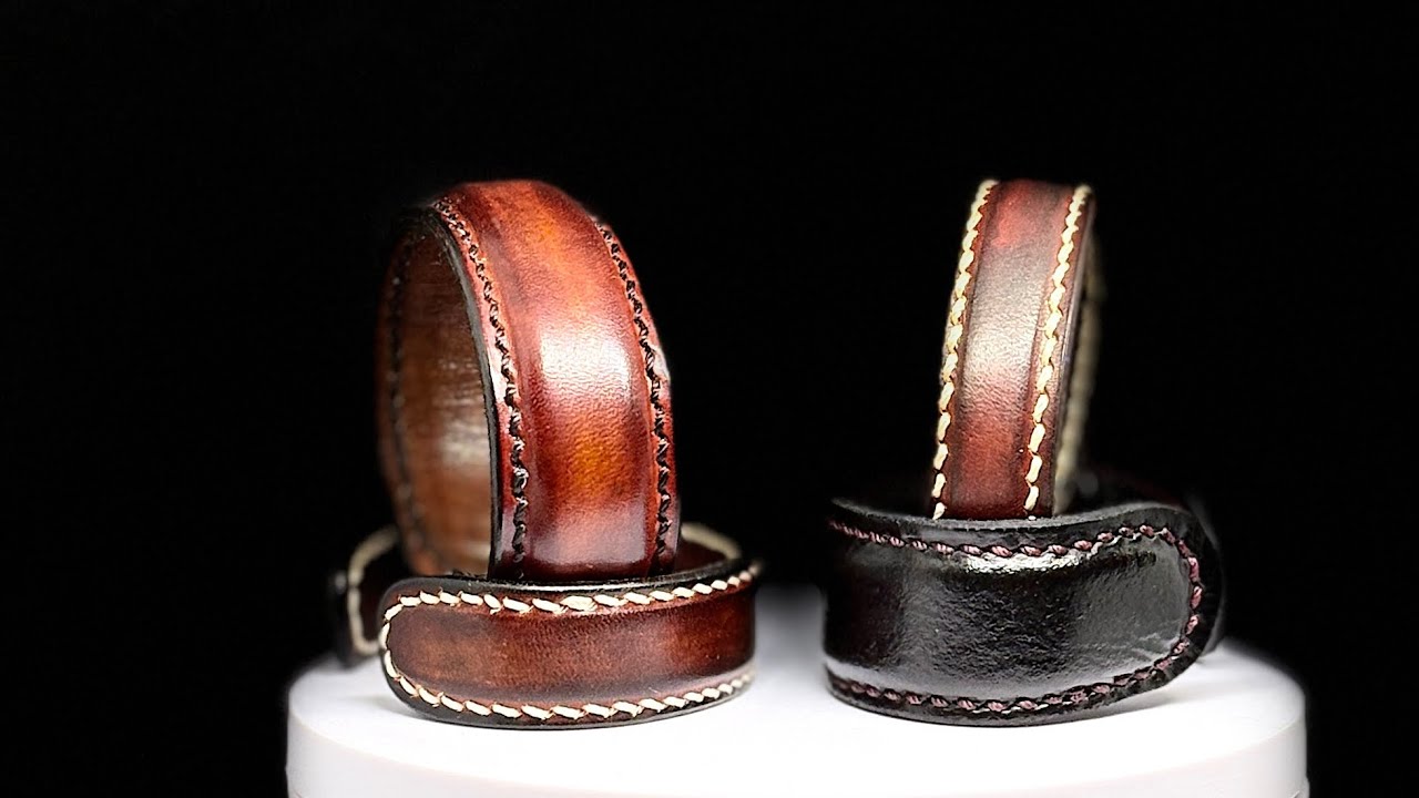 Pulsera de cuero curtido vegetal hecha a mano | Artesanía real en un mundo de producción masiva