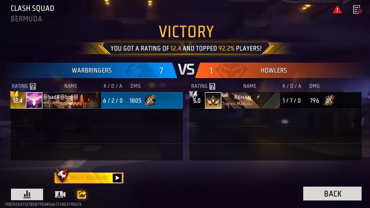 @bad#@boy@  vs. Mr  Rehan  free fire 