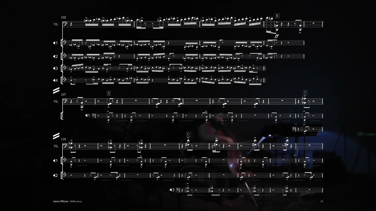 Amos Elkana | Reflections (2014, version for cello and electronics)