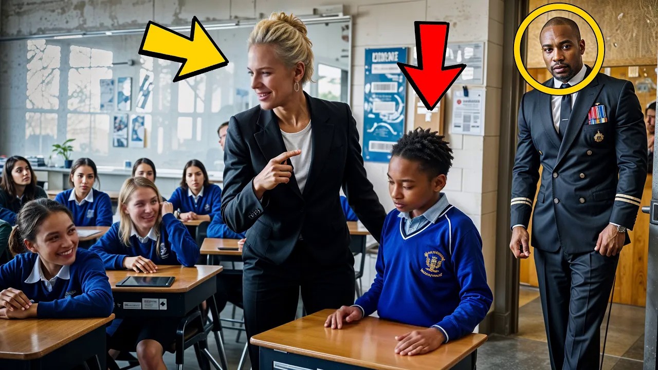 Lehrer verspottet schwarzen Jungen, der sagt, sein Vater arbeitet im Pentagon – Vater kommt rein