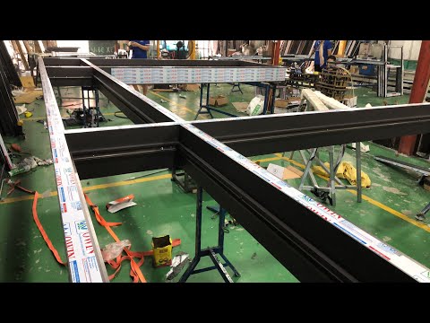 Video Nẹp sập kính Hộp cửa Nhôm Thuỷ Lực Owin Cắt thẳng rất... - youtube