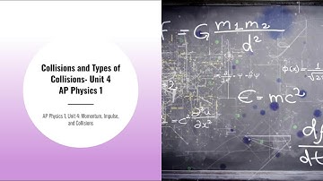 AP Physics 1, Unit 4: Collisions and Types of Collisions