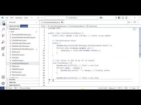 2-Initialization Block in Java | OOP | Java Developer