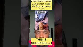A man bought food at Ore and found this#shorts #ore #ondo #foodsafety #foodalert #viralvideo