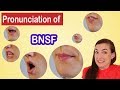 How to pronounce BNSF, American English Pronunciation Lesson