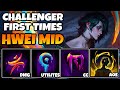 Challenger first times hwei new mid mage he has 10 spells