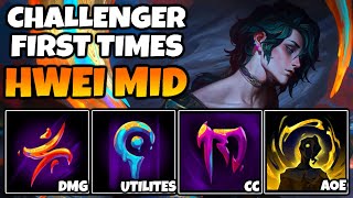 CHALLENGER FIRST TIMES HWEI (NEW MID MAGE). HE HAS 10 SPELLS!