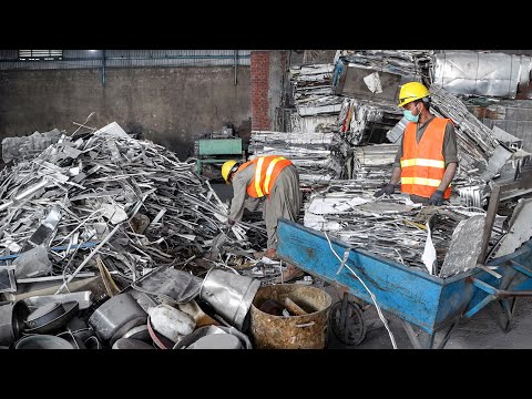 Amazing Process of Aluminum Recycling | Bars Manufacturing Factory