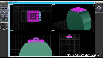 How to make 3D gemvision jewelry design matrix 8..ring part..1