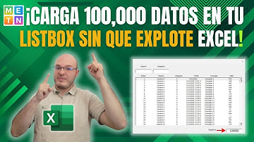 ¡Carga 100,000 datos en tu ListBox sin que explote Excel! 🚀
