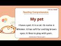 Grade 13 reading comprehension practice i my pet i  let us read i with teacher jake